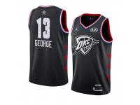 Youth Oklahoma City Thunder #13 Black Paul George 2019 All-Star Game Swingman Finished Jersey Men's