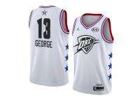 Youth Oklahoma City Thunder #13 White Paul George 2019 All-Star Game Swingman Finished Jersey Men's