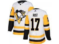Youth Pittsburgh Penguins #17 Bryan Rust adidas White Authentic Jersey