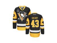 Youth Pittsburgh Penguins Conor Sheary Reebok Black 2016 Stanley Cup Champions Premier Jersey