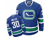 Youth Reebok Vancouver Canucks #30 Ryan Miller Premier Royal Blue Third NHL Jersey