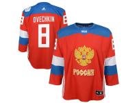 Youth Russia Hockey Alexander Ovechkin adidas Red World Cup of Hockey 2016 Premier Player Jersey