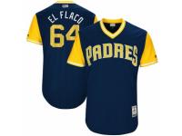 Youth San Diego Padres Dinelson Lamet #64 El Flaco Majestic Navy 2017 Players Weekend Jersey