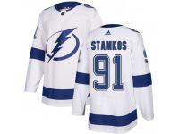 Youth Steven Stamkos #91 Tampa Bay Lightning White Away Hockey Jersey
