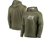Youth Tampa Bay Buccaneers Nike Olive Salute to Service Sideline Therma Performance Pullover Hoodie