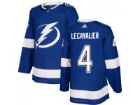 Youth Tampa Bay Lightning #4 Vincent Lecavalier adidas Blue Authentic Jersey