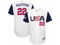 Youth USA Baseball Majestic #22 Andrew McCutchen White 2017 World Baseball Classic Authentic Team Jersey