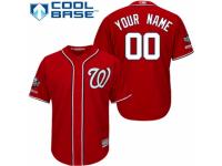 Youth Washington Nationals Customized Red Alternate 1 Cool Base 2019 World Series Champions Baseball Jersey