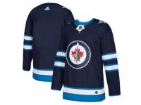 Youth Winnipeg Jets adidas Navy Home Authentic Blank Jersey