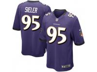 Zach Sieler Baltimore Ravens Men's Game Team Color Nike Jersey - Purple