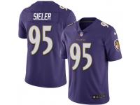 Zach Sieler Baltimore Ravens Men's Limited Team Color Vapor Untouchable Nike Jersey - Purple