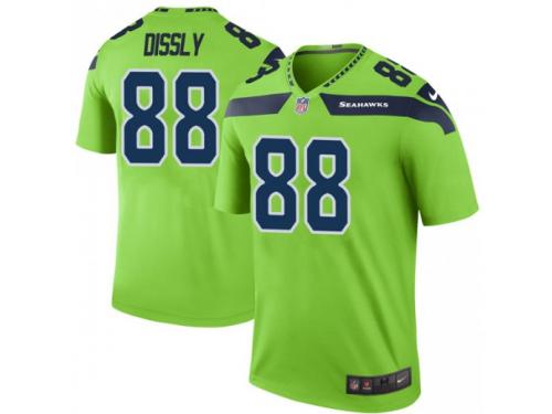 Legend Vapor Untouchable Men's Will Dissly Seattle Seahawks Nike Color Rush Neon Jersey - Green