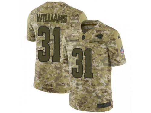 Limited Men's Darious Williams Los Angeles Rams Nike 2018 Salute to Service Jersey - Camo