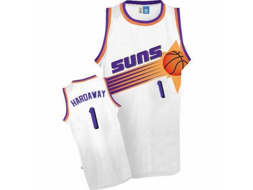 Men Adidas Phoenix Suns #1 Penny Hardaway Swingman White Throwback NBA Jersey