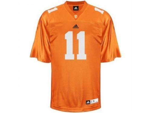 Men Adidas Tennessee Vols #11 Justin Hunter Orange Authentic NCAA Jersey