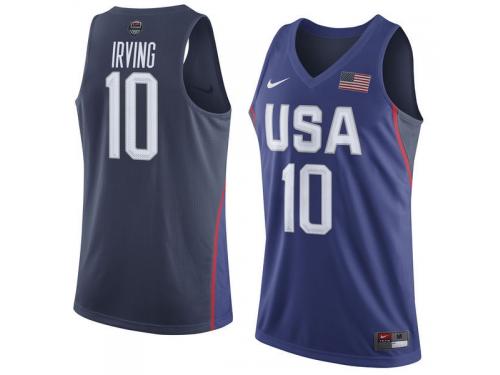 Men Nike Basketball USA Team #10 Kyrie Irving Purple 2016 Olympic Jersey