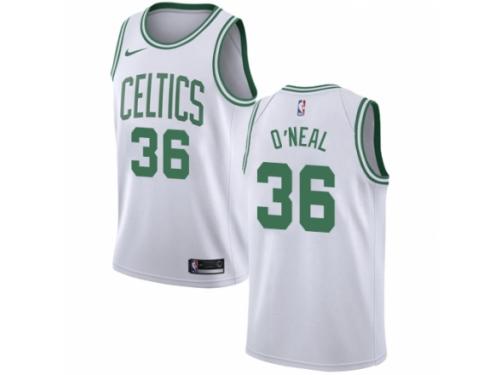 Men Nike Boston Celtics #36 Shaquille ONeal White NBA Jersey - Association Edition