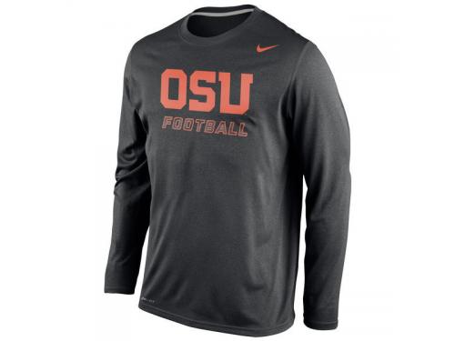 Men Oregon State Beavers Nike Legend Practice Long Sleeve Performance T-Shirt - Black