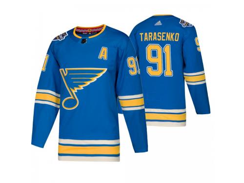 Men St. Louis Blues #91 Vladimir Tarasenko Blue 2020 NHL All-Star Alternate Jersey