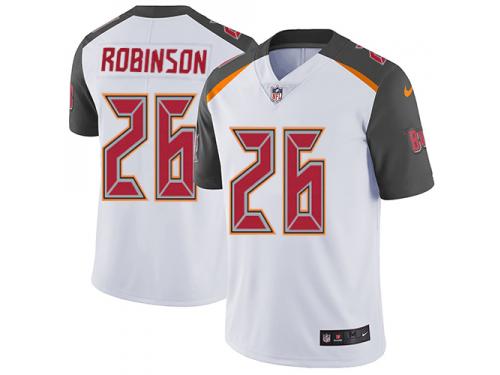 Men's Limited Josh Robinson #26 Nike White Road Jersey - NFL Tampa Bay Buccaneers Vapor