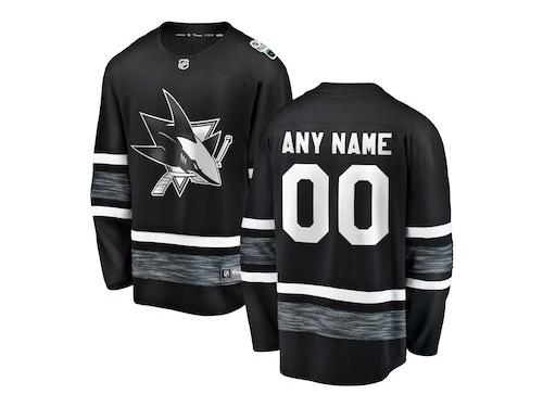Men's San Jose Sharks Adidas Black Customized Authentic 2019 All-Star NHL Jersey