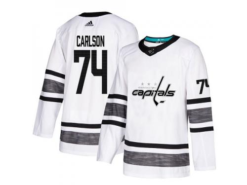 Men's Washington Capitals #74 John Carlson Adidas White Authentic 2019 All-Star NHL Jersey