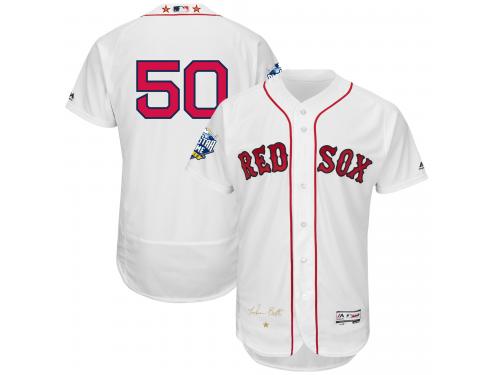 MLB Boston Red Sox #50 Mookie Betts Men Majestic 2016 All-Star Authentic Flexbase Collection Jersey - White