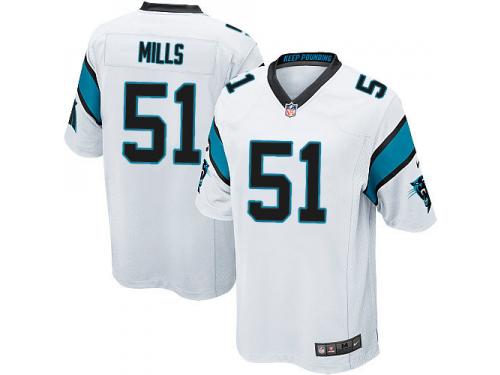 Nike Sam Mills Game White Road Youth Jersey - NFL Carolina Panthers #51