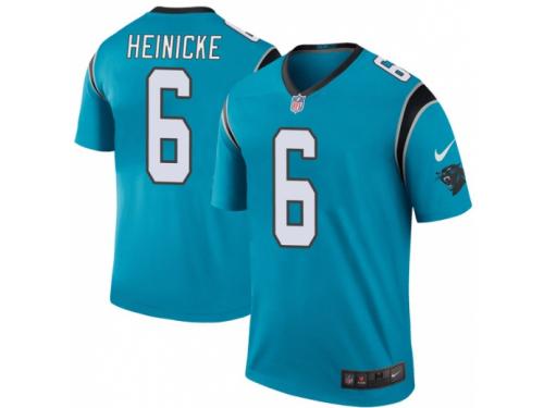 Taylor Heinicke Men's Carolina Panthers Nike Color Rush Jersey - Legend Vapor Untouchable Blue