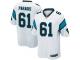 #61 Game Matt Paradis White Football Road Men's Jersey Carolina Panthers