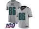 #86 Limited Zach Ertz Silver Football Men's Jersey Philadelphia Eagles Inverted Legend 100th Season