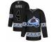 Men Adidas Colorado Avalanche 4 Tyson Barrie Authentic Black Team Logo Fashion NHL Jersey