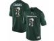 Men Michigan State Spartans #8 Kirk Cousins Green With Portrait Print College Football Jersey