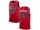 Men Nike Chicago Bulls #24 Lauri Markkanen  Red Road NBA Jersey - Icon Edition