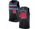 Men Nike Chicago Bulls #45 Denzel Valentine Black NBA Jersey - City Edition