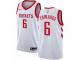 Men Nike Houston Rockets #6 Vincent Edwards White NBA Jersey - Association Edition