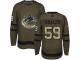Men's Adidas Vancouver Canucks #59 Tim Schaller Green Authentic Salute to Service NHL Jersey