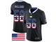 Men's Indianapolis Colts #56 Quenton Nelson Limited Black Rush USA Flag Football Jersey