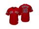 Men's Red Sox 2018 World Series Majestic Scarlet Andrew Benintendi Cool Base Jersey