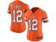 Nike Broncos #12 Paxton Lynch Orange Women Stitched NFL Limited Rush Jersey